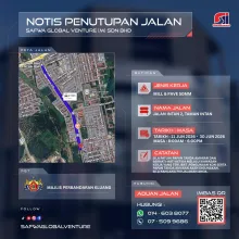 Notis Penutupan Jalan