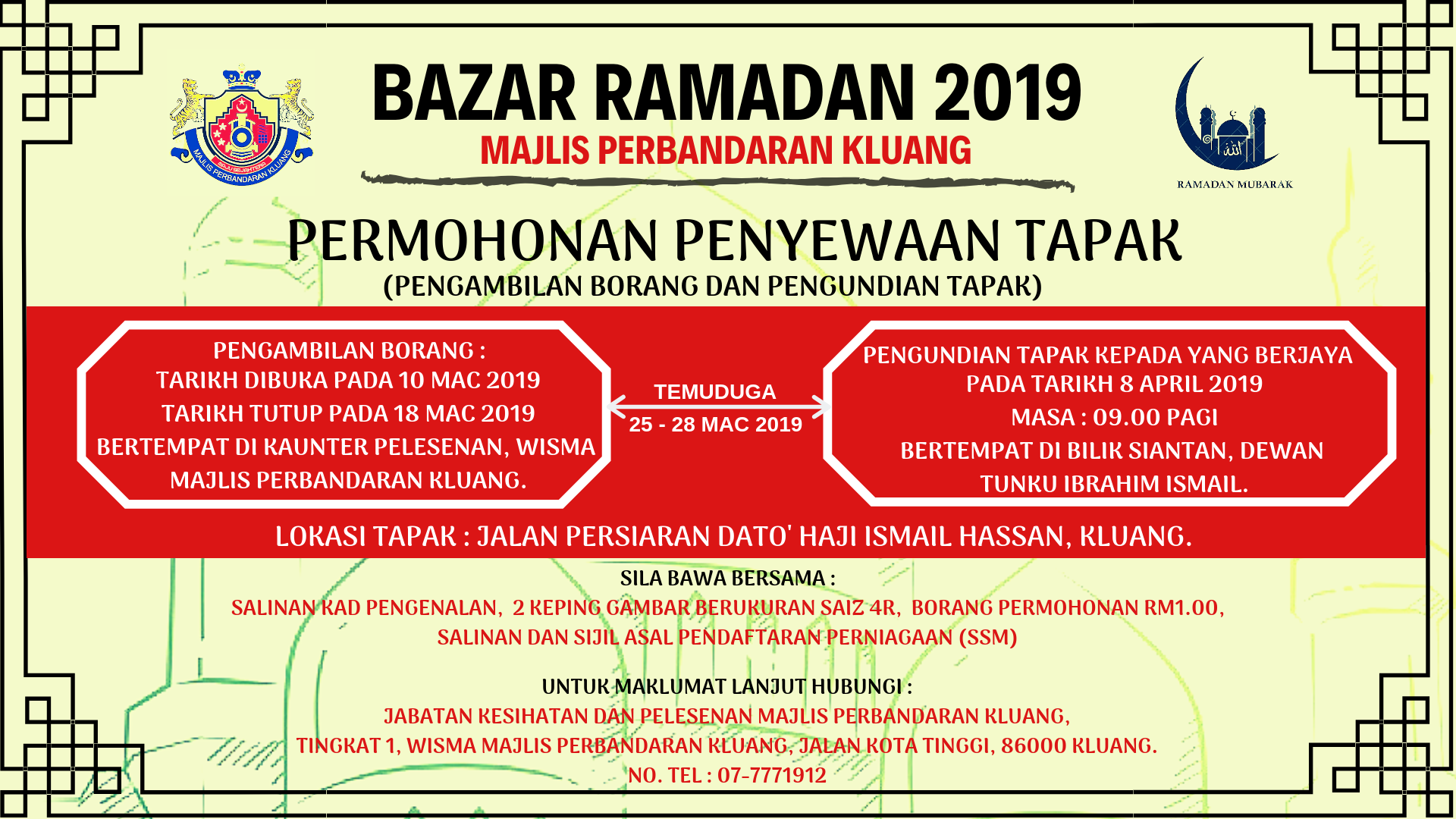 Ramadhan kluang bazar Isu Bazar