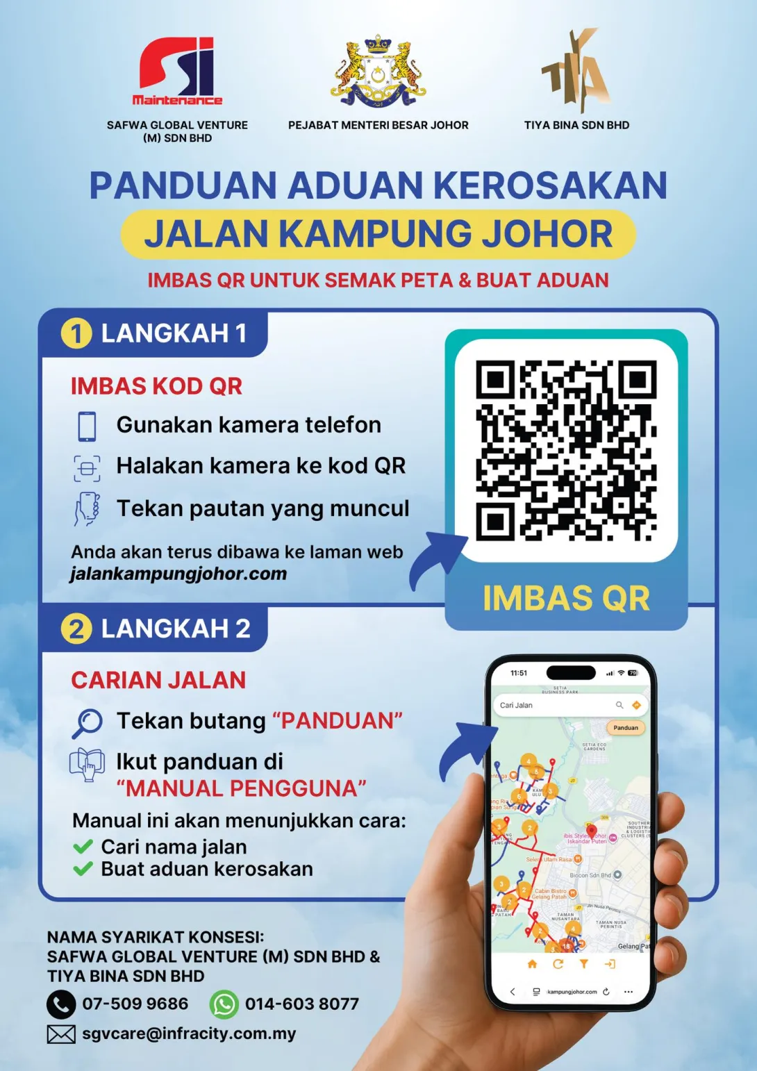 PANDUAN ADUAN KEROSAKAN JALAN KAMPUNG JOHOR